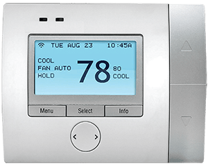 thermostat set to 78 degrees